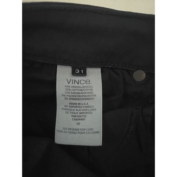 Vince Dylan Skinny Black Stretch Denim Jeans Womens 31 Casual Indie Goth School - Picture 7 of 7